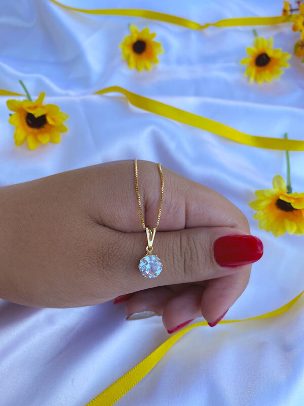 Colar Ponto de Luz - Banhado a ouro 18k