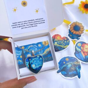 Colar noite estrelada - Van Gogh